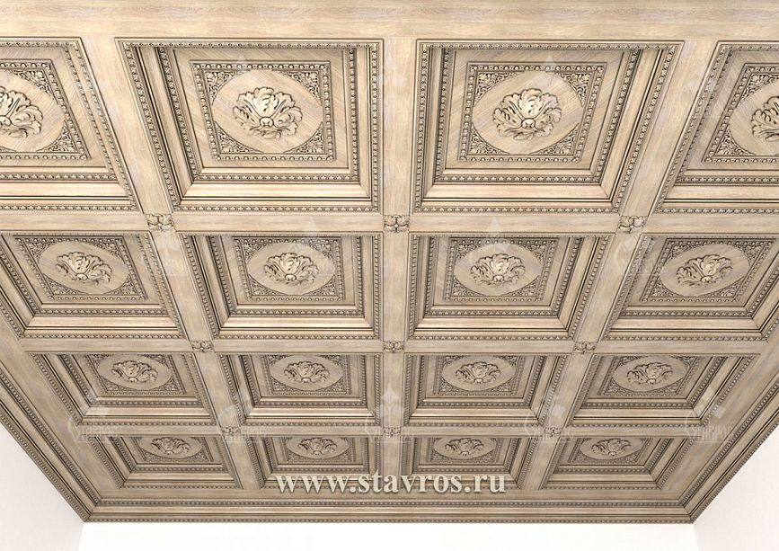Ceiling RP-002 &ndash; detailed carving and rich ornament