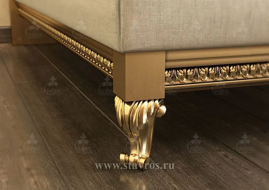Decorative leg of bed KRV-001