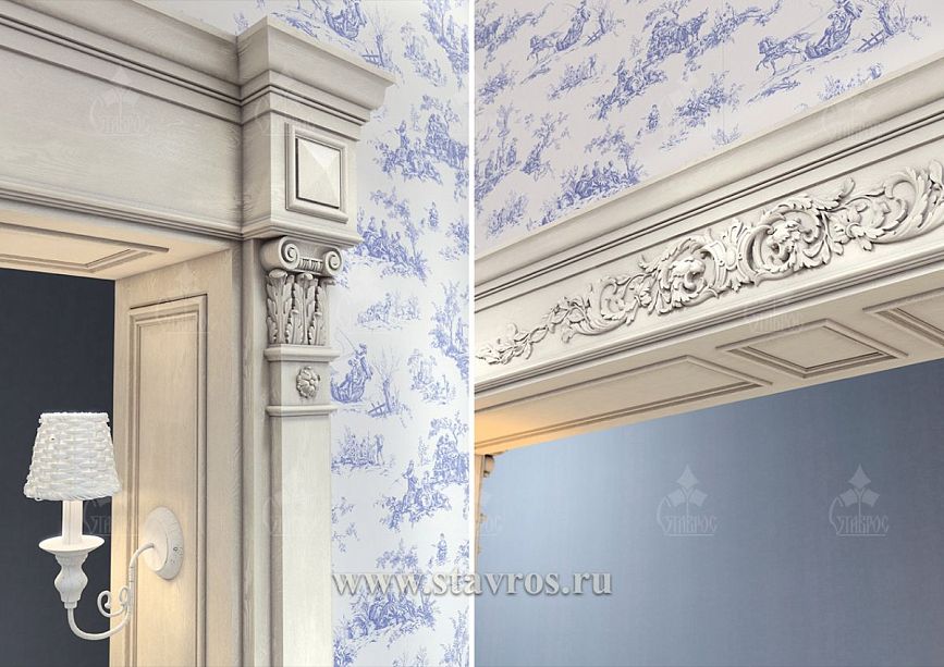 Central door portal PRT-014 &ndash; carving with detailed workmanship