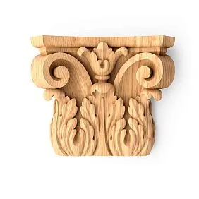 Wooden capital KL-004.02 for pilasters PLM